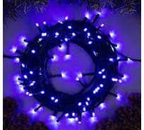 Гирлянда-нить Luazon SPEC, IP44, 10 м, Н.Т. УМС-2W, LED-100-24В, без БП, 8 режимов, фиолетовый 5167148