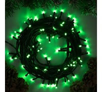 Гирлянда-нить Luazon SPEC, IP44, 10 м, Н.Т. УМС-2W, LED-100-24В, без БП, фиксинг, зеленый 5167170