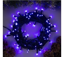 Гирлянда-нить Luazon SPEC, IP44, 10 м, Н.Т. УМС-2W, LED-100-24В, без БП, фиксинг, фиолетовый 5167169