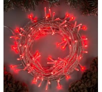Гирлянда-нить Luazon SPEC, IP44, 10 м, Н.С. УМС-2W, LED-100-24В, без БП, фиксинг, красный 5167186