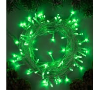 Гирлянда-нить Luazon SPEC, IP44, 10 м, Н.С. УМС-2W, LED-100-24В, без БП, фиксинг, зеленый 5167185