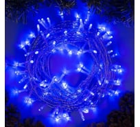 Гирлянда-нить Luazon SPEC, IP44, 10 м, Н.С. УМС-2W, LED-100-24В, без БП, 8 режимов, синий 5167161