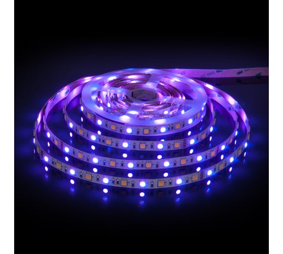 Светодиодная лента Elektrostandard 60Led 14,4W IP20 RGB 3300K теплый белый (5050+5050 24V 60Led 14,4W IP20 RGBW) a053728