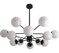 Люстра BayerLux "Баренса" 12х40Вт E27 черный 86х86х75 см. 4388214