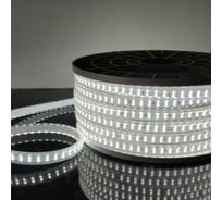 Светодиодная лента Elektrostandard LS011 220V Premium 18W 180Led 2835 IP65 6500K холодный белый 50м двухрядная a053653