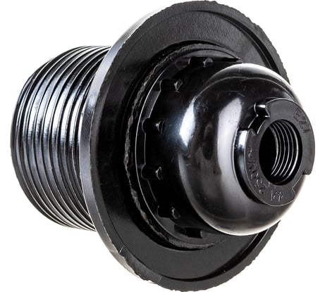 Люстровый карболитовый патрон SVET Е27, с кольцом YK746