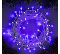 Гирлянда-нить Luazon SPEC, IP44, 10 м, Н.Б. УМС-2W, LED-100-24В, без БП, 8 режимов, фиолетовый 5167155