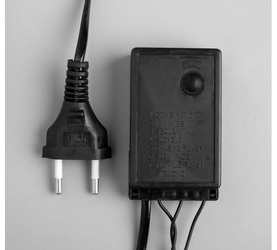 Гирлянда-нить Luazon DCR, IP44, шарики большие d 2.5 см, 10 м, Н.Т. LED-100-220V, 8 режимов, зеленый 185541