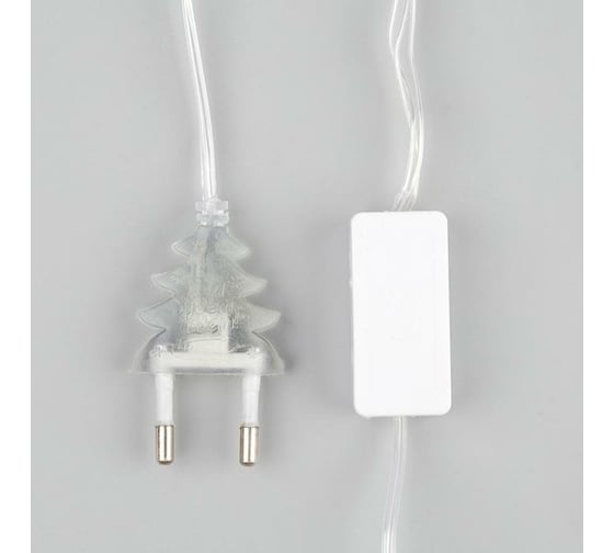 Гирлянда-нить Luazon DCR, 5 м, клубки весенние 6 см, IP20, LED-20-220V, фиксинг, теплый белый 3590722