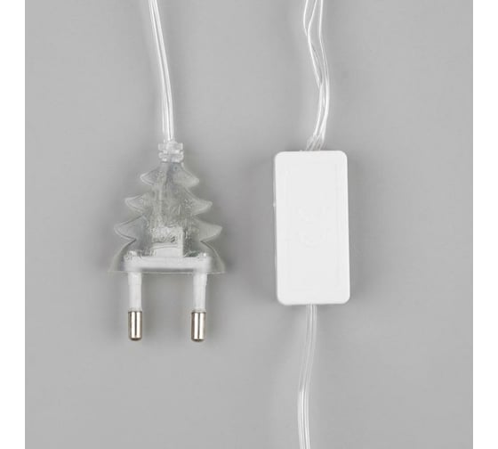 Гирлянда-нить Luazon DCR, 5 м, клубки лесные 6 см, IP20, LED-20-220V, фиксинг, белый 5985180