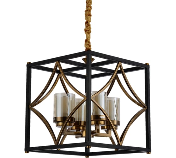 Подвесной светильник Lumina Deco Quadrato LDP 1223-4 BK+MD 1