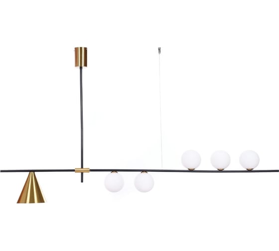 Подвесной светильник Lumina Deco Renzo LDP 6043-6 BK+MD