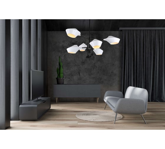 Подвесной светильник Lumina Deco Romina LDP 6037-6 WT+BK