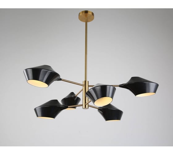 Подвесной светильник Lumina Deco Romina LDP 6037-6 BK+GD