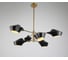 Подвесной светильник Lumina Deco Romina LDP 6037-6 BK+GD 3