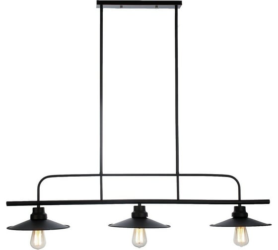 Люстра BayerLux "Джозеф" 3x40W E27 черный 36x118x21,5 см 2612381 1