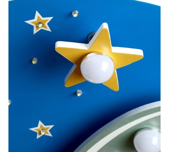Люстра BayerLux "Звезды" 3x40Вт E27+10Вт LED 55х55х18 см. 4388167