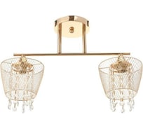 Люстра BayerLux "Лаура" 2x60Вт E27 золото 44х14х30 см. 4537104