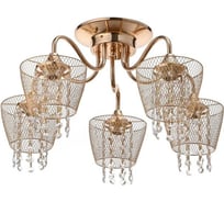 Люстра BayerLux "Лаура" 5x60Вт E27 золото 54х54х29 см. 4537101