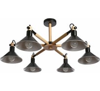 Люстра BayerLux "Леона" 6х40Вт E27 черный 75,5х75,5х38,5 см. 4388371