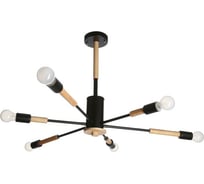 Люстра BayerLux "Этингер" 6х40Вт E27 черный 94х94х50 см. 4388374