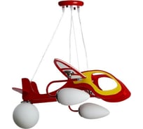 Люстра BayerLux "Самолетик" 1x40Вт E27+2xE14 40Вт красный 52х57х68 см. 4388164