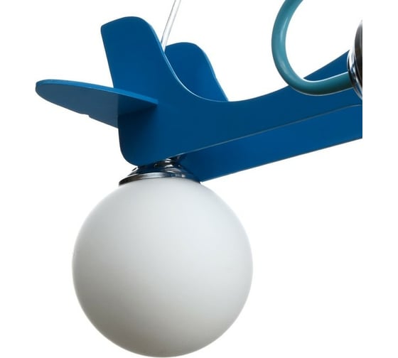Люстра BayerLux "Самолетик" 1x40Вт E27+2xE14 40Вт синий 52х57х68 см. 4388163