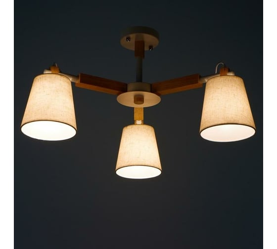 Люстра BayerLux 1051/3WT E27 60Вт белый 58х58х45 см 5202317