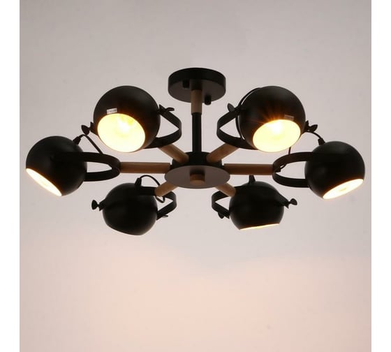 Люстра BayerLux 1052/6BK E27 60Вт черный 70х70х50 см 5202322