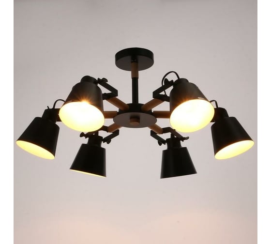 Люстра BayerLux 1056/6BK E27 60Вт черный 76х76х50 см 5202327