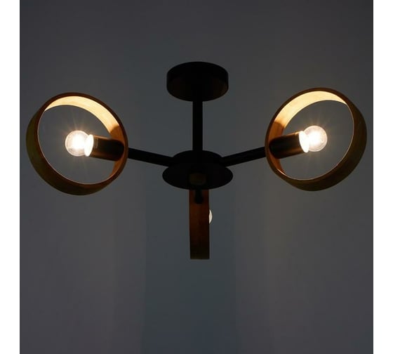 Люстра BayerLux 1057/3BK E27 60Вт черный 70х70х55 см 5202329