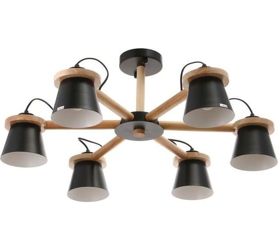 Люстра BayerLux 1059/6BK E27 60Вт черный 70х70х55 см 5202333 1