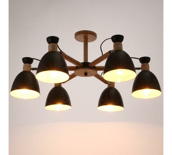 Люстра BayerLux 1062/6BK E27 60Вт черный 85х85х50 см 5202340