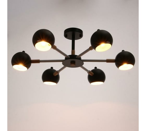 Люстра BayerLux 1063/6BK E27 60Вт черный 75х75х50 см 5202344