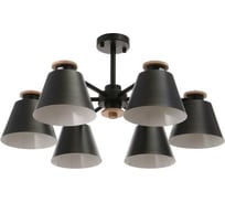 Люстра BayerLux 1064/6BK E27 60Вт черный 75х75х50 см 5202348