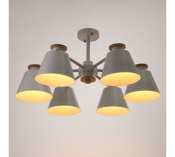 Люстра BayerLux 1064/6WT E27 60Вт белый 75х75х50 см 5202347