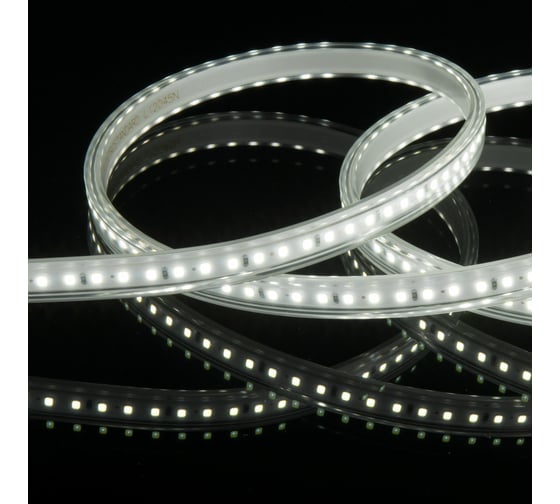 Светодиодная лента Elektrostandard LS015 220V 14.4W 120Led 2835 IP65 6500 холодный белый 50м a053640