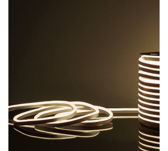 Гибкий неон Elektrostandard LS001 220V 9.6W 120Led 2835 IP67 4200K односторонний дневной белый 50м a052994