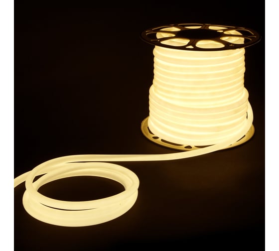 Гибкий неон Elektrostandard LS003 220V 9.6W 144Led 2835 IP67 16mm 4200K круглый дневной белый 50м a052996