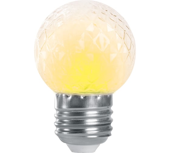 Лампа-строб FERON LB-377 Шарик прозрачный E27 1W 2700K 38208