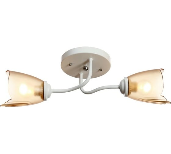 Люстра BayerLux 1341001/2BR E27 15Вт белый-коричневый 4533429