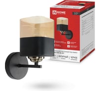 Светильник настенный под лампу IN HOME AURA TESO-BL-E27 100x150x180 черный 4690612058054