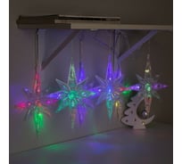 Гирлянда-нить Luazon DCR, 2 м, полярная звезда 27х19.5 см, IP20, Н.С, LED-30-220V, мультиколор 5148894