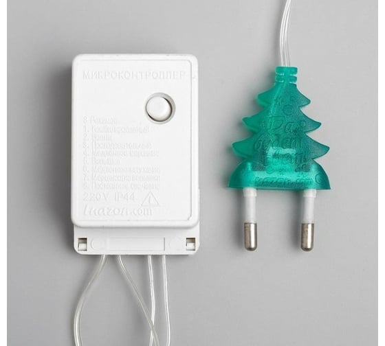 Гирлянда-нить Luazon DCR, 4 м, звезда и сердце, IP20, Н.С., LED-20-220V, 8 режимов, мультиколор 3590751