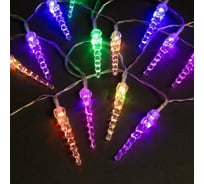 Гирлянда-нить Luazon DCR, 3 м, сосульки 7.5 см, IP20, Н.С., LED-20-5V, USB, мультиколор 1080377