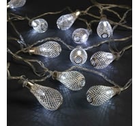 Гирлянда-нить Luazon DCR, 4 м, фонарик сетка 4.5х2.5 см, IP20, Н.С., LED-20-220V, 8 режимов, белый 2388683
