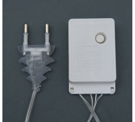 Гирлянда-нить Luazon DCR, 4 м, фонарик сетка 4.5х2.5 см, IP20, Н.С., LED-20-220V, 8 режимов, белый 2388683