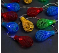 Гирлянда-нить Luazon DCR, 4 м, фонарик сетка 4.5х2.5 см, IP20, Н.С., LED-20-220V, 8 режимов, мультиколор 2388682