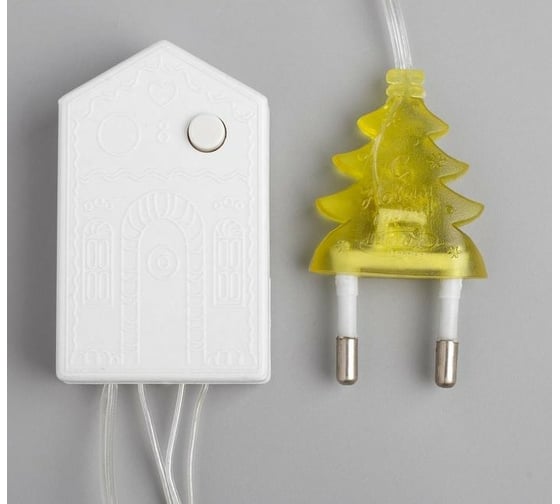 Гирлянда-нить Luazon DCR, 4 м, колокольчик 3 см, IP20, Н.С., LED-20-220V, 8 режимов, теплый белый 2388631