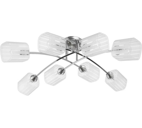Люстра BayerLux 6591182/8 E27 40Вт хром 90х90х21 см 4691581